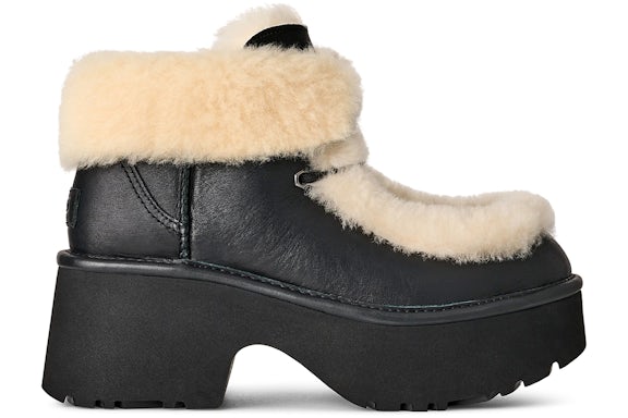 UGG Esmee Leather Lace Up Boot Black (Women's)