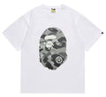 BAPE Grey Camo Ape Head Graphic T-Shirt — front