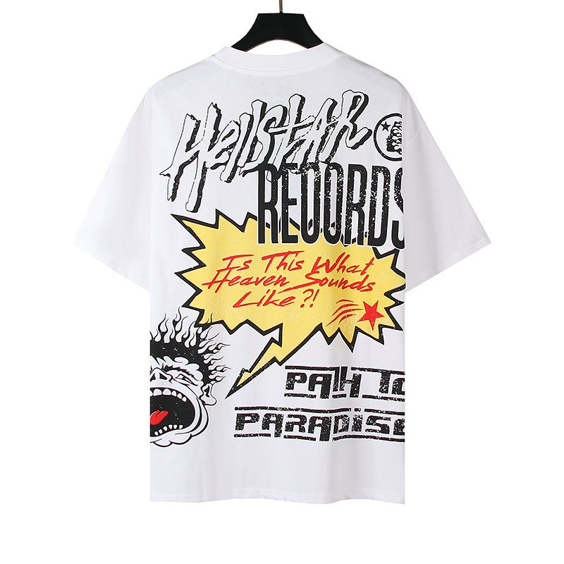 Hellstar Hollywood Records Graphic T-Shirt — back