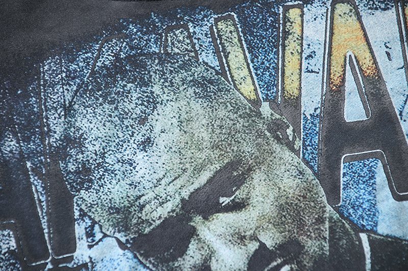 VALE USA Golden Era Washed Graphic T-Shirt — detail