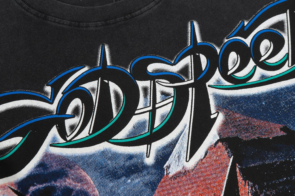 Godspeed Statue of Liberty Graphic T-Shirt — detail
