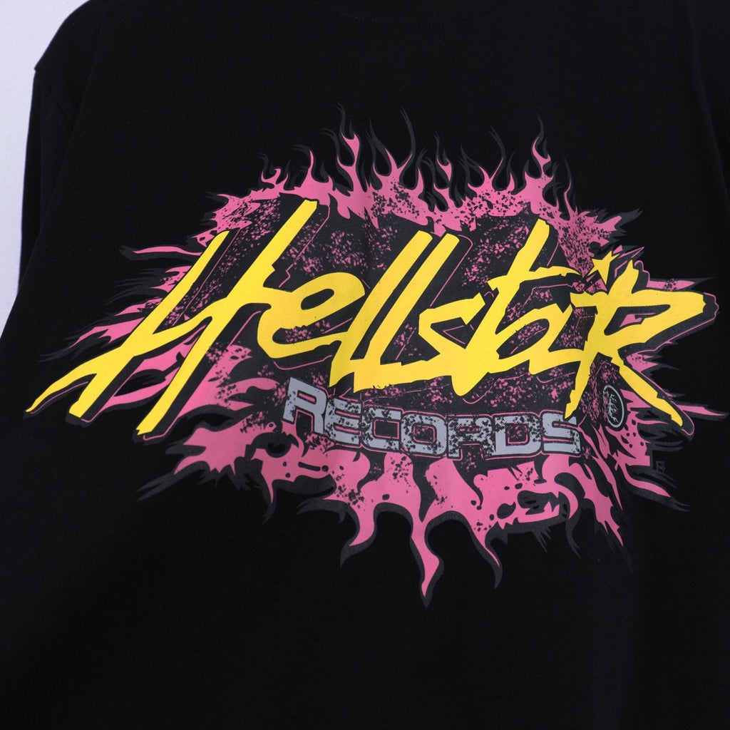Hellstar Records Flame Graphic T-Shirt — detail