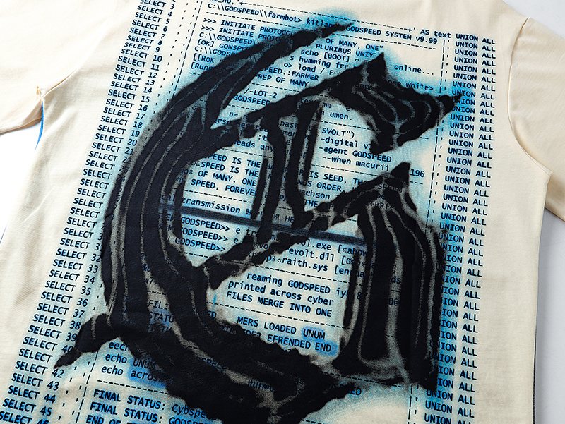 Godspeed Robot Cowboy Graphic T-Shirt — detail