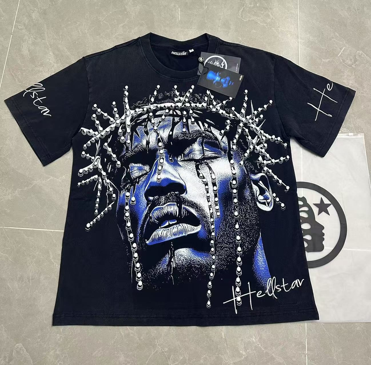 Hellstar Path to Paradise Angel Graphic T-Shirt — front