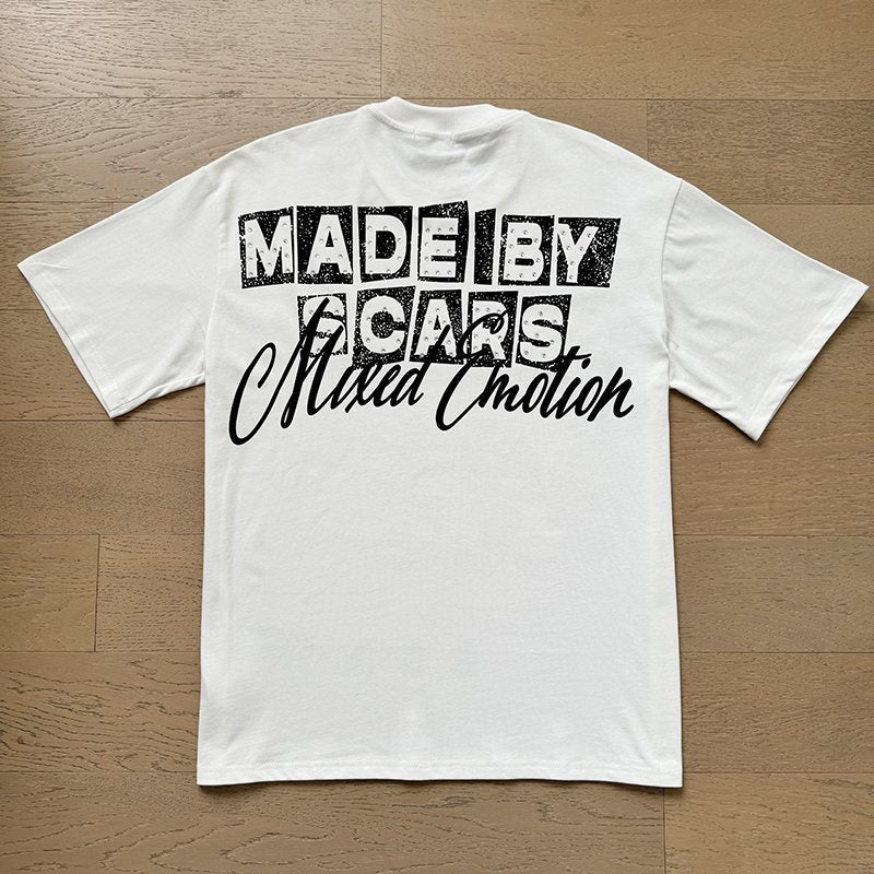 MIXED EMOTION Front-and-Back Graphic T-Shirt — back