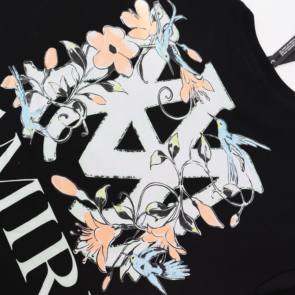 AMIRI Floral A Graphic Short-Sleeve T-Shirt — detail