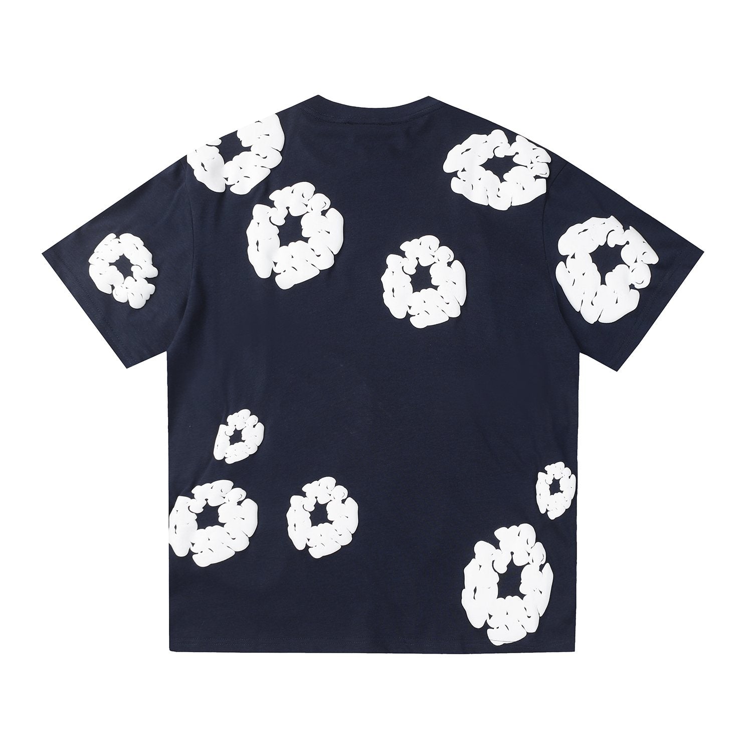 DENIM TEARS All-Over White Flower Print T-Shirt — back