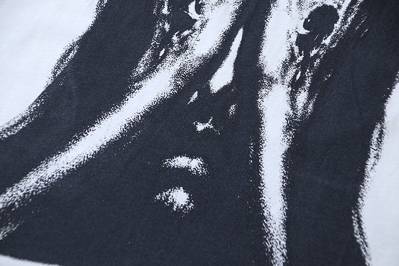 Hellstar White Front & Back Graphic Short-Sleeve T-Shirt — detail