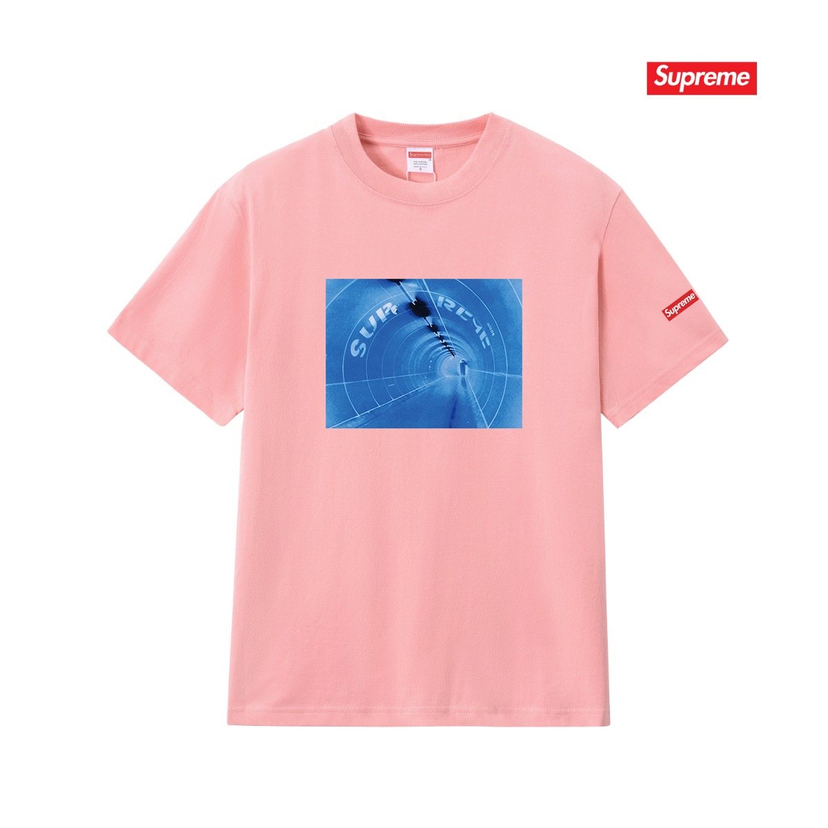 Supreme Blue Chest Graphic Short-Sleeve T-Shirt — front