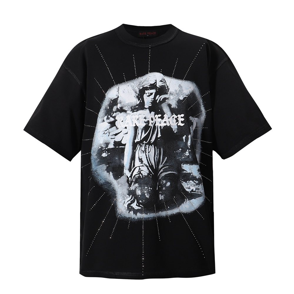 RARE PEACE It's OK To Cry Cropped Graphic T-Shirt — front