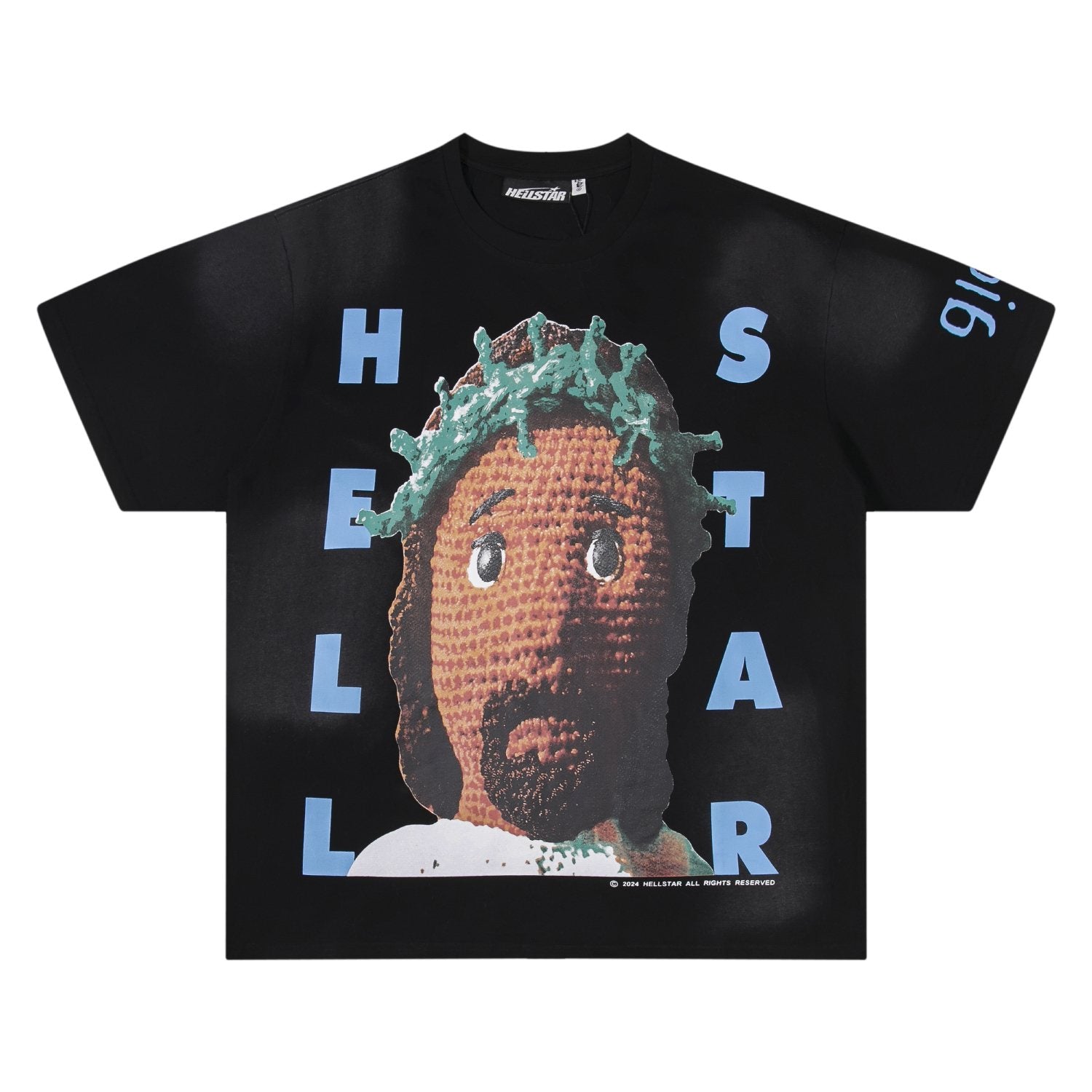 Hellstar Glory Face Graphic T-Shirt — front