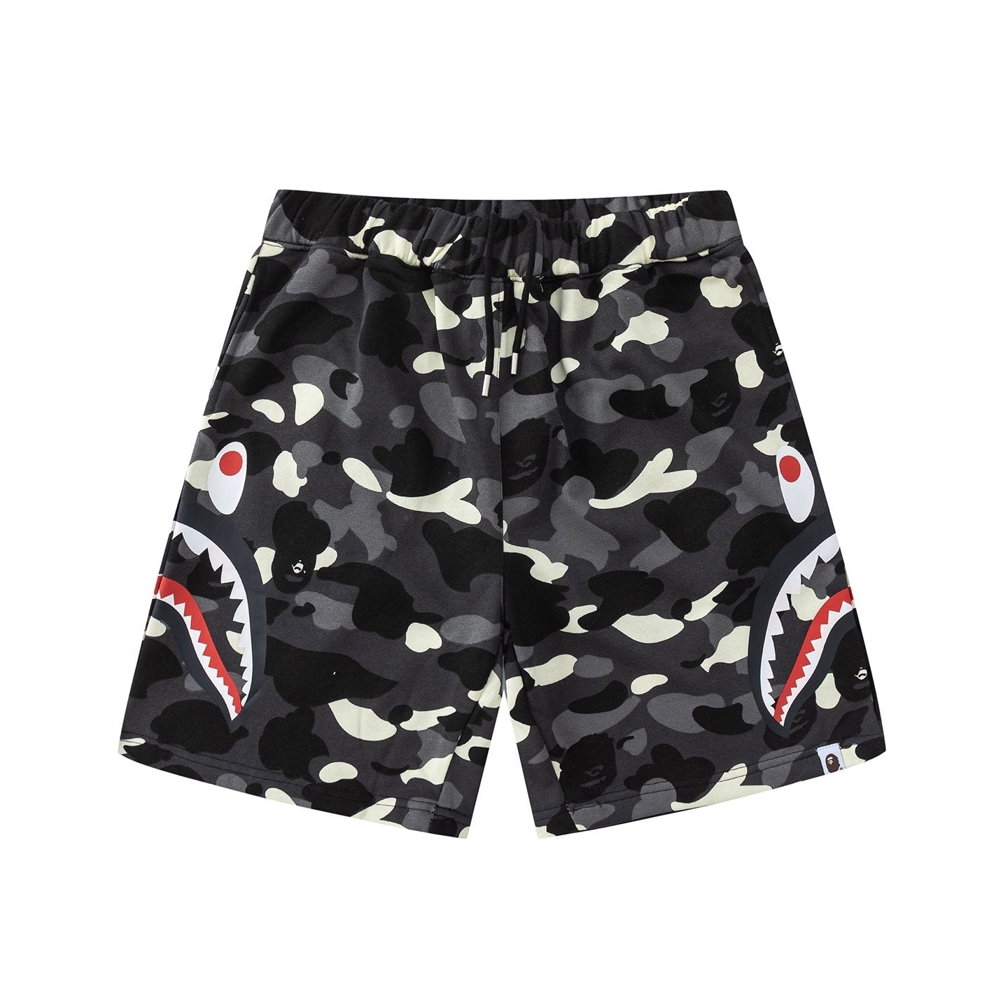 BAPE Shark Mouth Camouflage Shorts — back