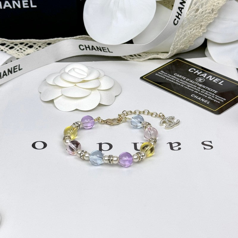 18K  Chanel 26C Color Crystal Bracelet