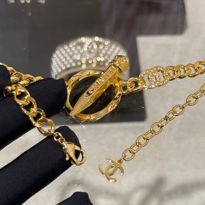 18K  Chanel 25K Pen Choker Necklace
