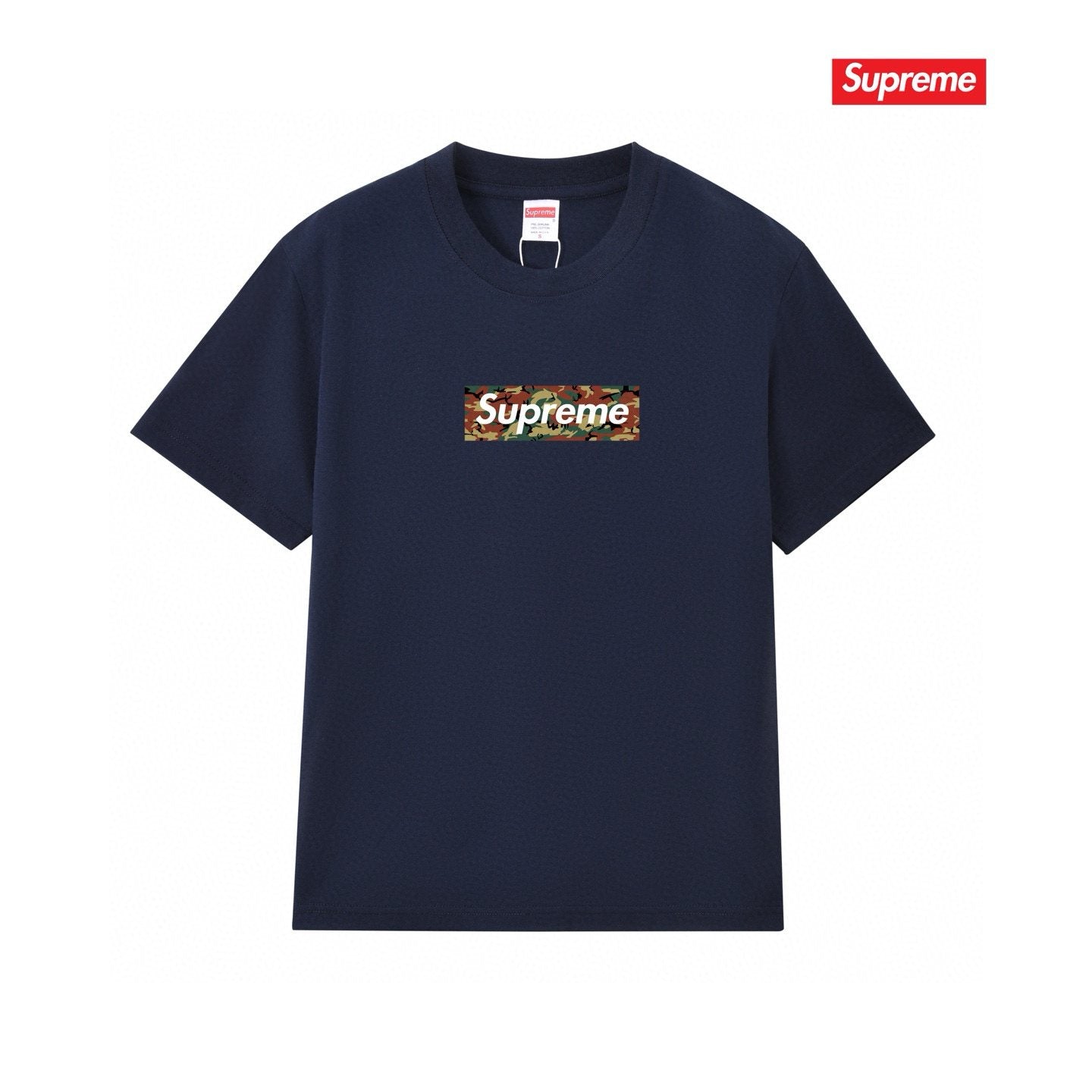Supreme Camo Box Logo Graphic T-Shirt — front