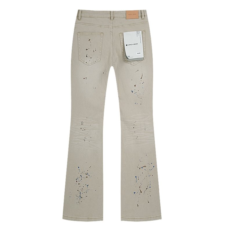 Purple Brand Paint-Splatter Jeans — back