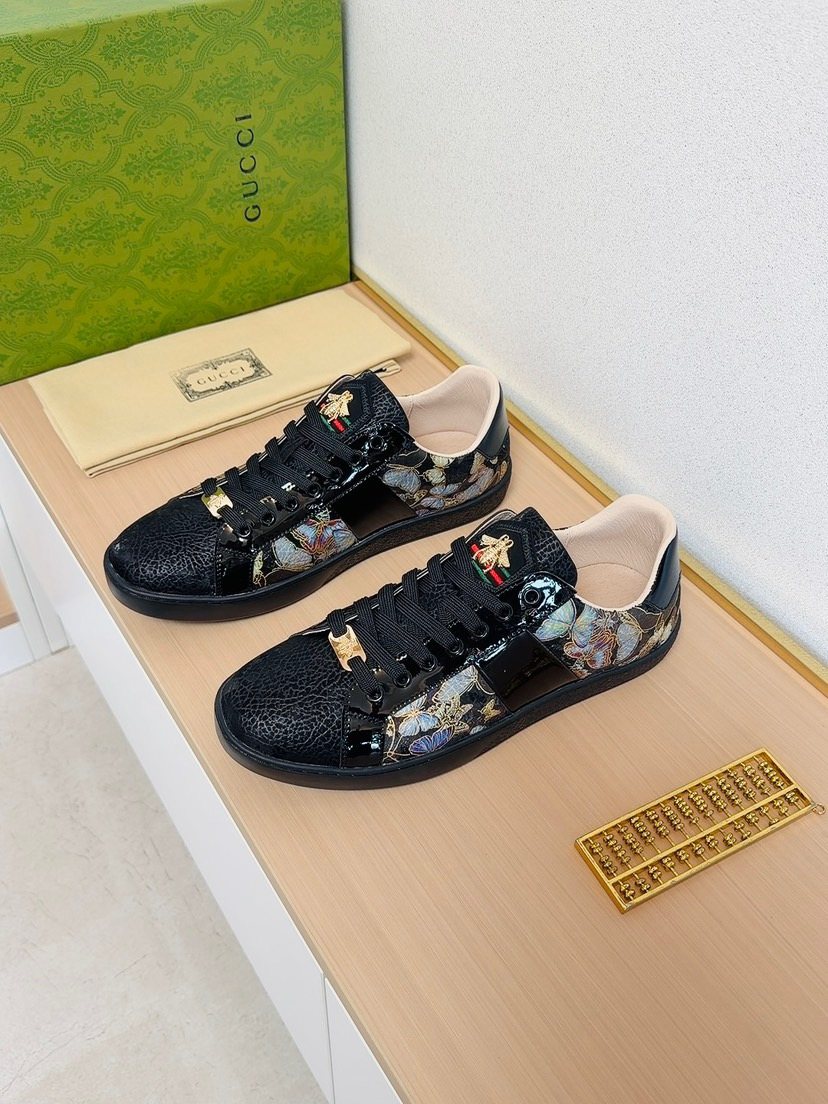 Gucci Floral Panel Sneakers — front