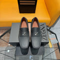 Zegna Black Driving Loafers — hero