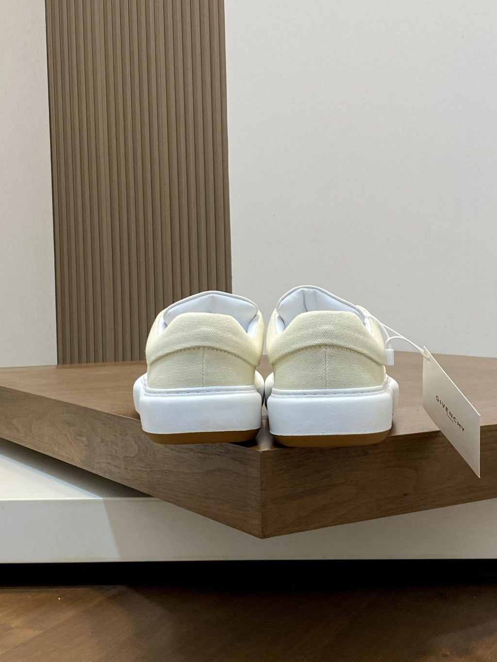 Givenchy Cream Low-Top Sneakers — back