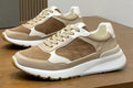 Brunello Cucinelli Tan and Brown Low-Top Sneakers — hero