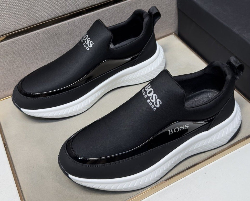 Hugo Boss Black Slip-On Shoes — hero