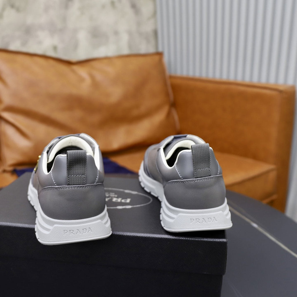 Prada Men's Paneled Lace-Up Sneakers — back
