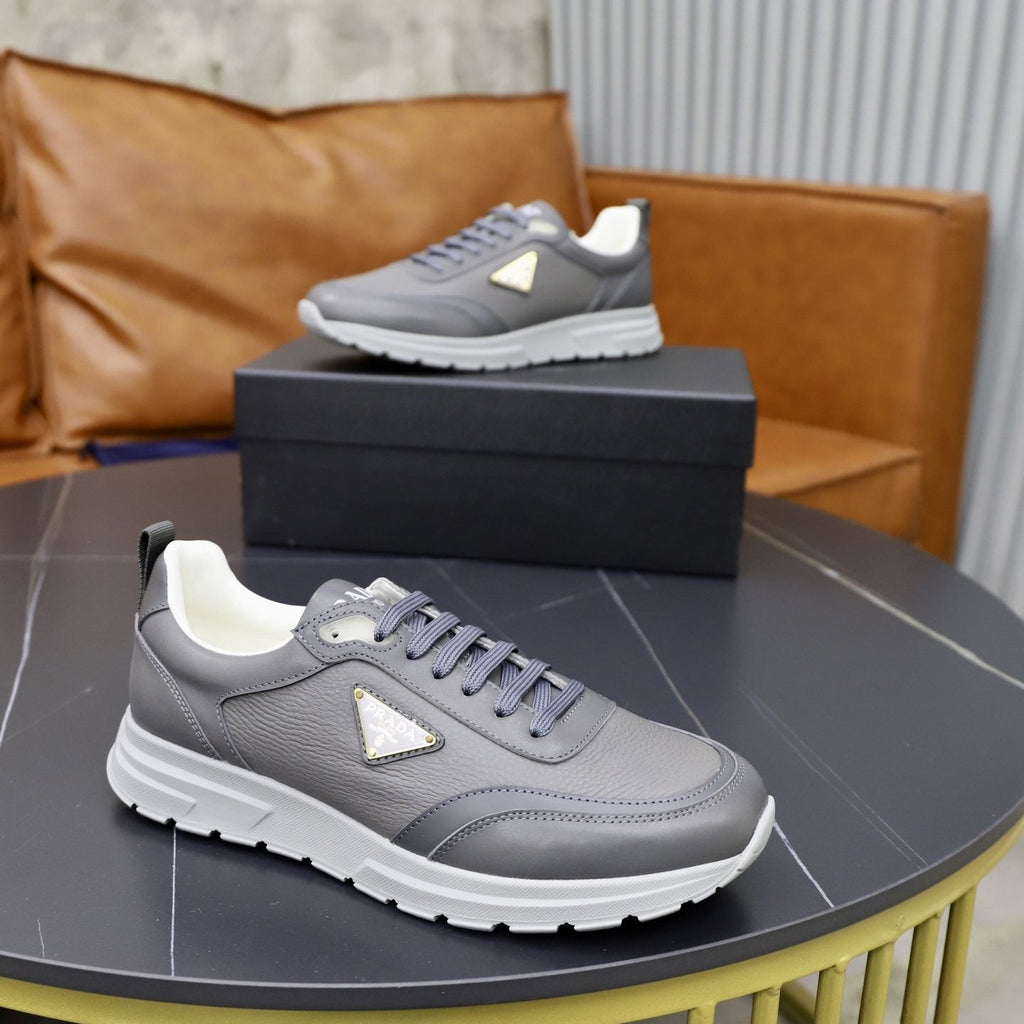 Prada Men's Paneled Lace-Up Sneakers — side