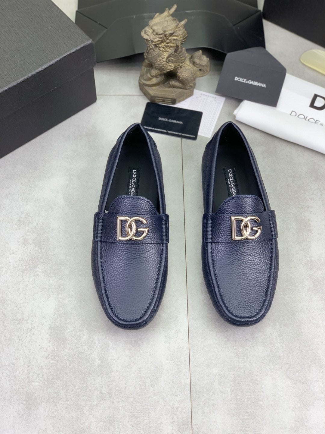 Dolce & Gabbana Apron-Toe Driving Loafers — hero