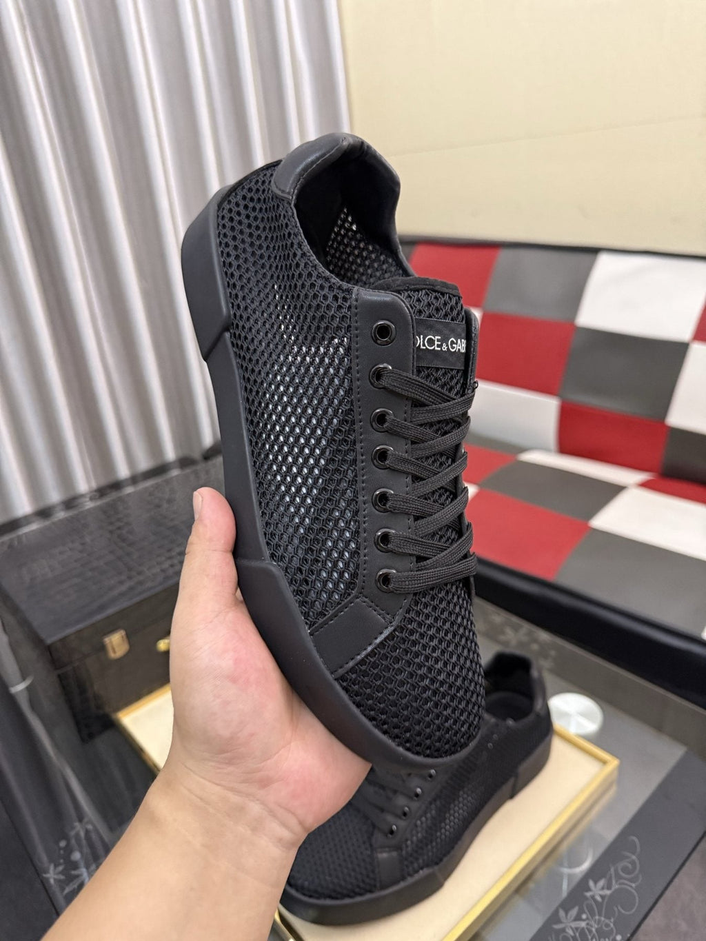 Dolce & Gabbana Perforated Low-Top Sneakers — front