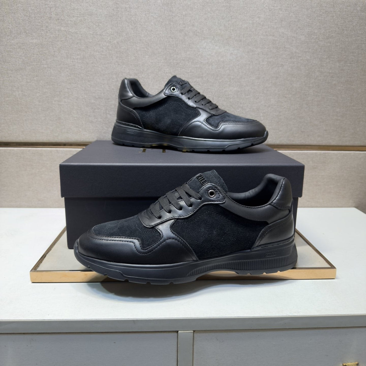 ZILLI Men's Paneled Low-Top Sneakers — side