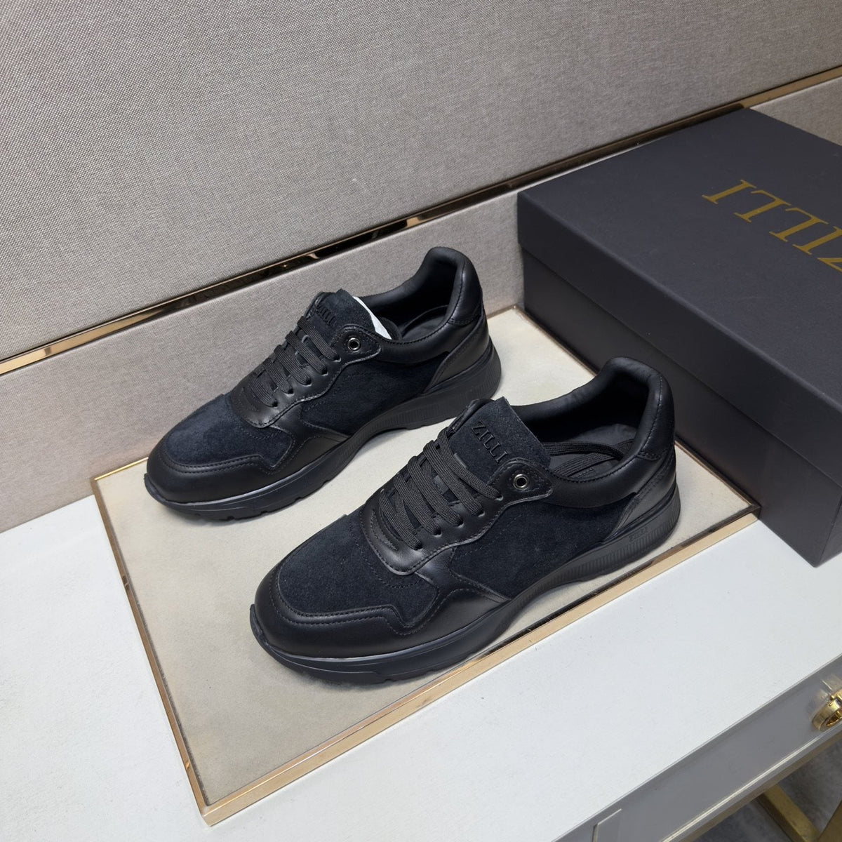 ZILLI Men's Paneled Low-Top Sneakers — front
