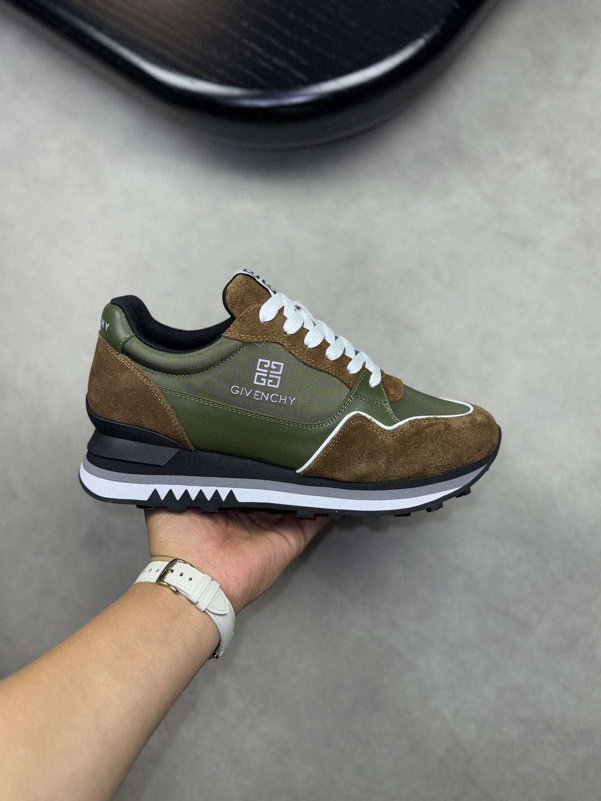 Givenchy Paneled Low-Top Sneakers — side