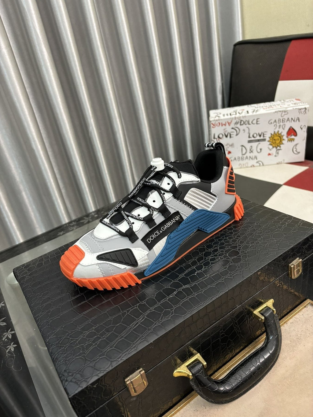 Dolce & Gabbana Colorblock Layered Sneakers — front