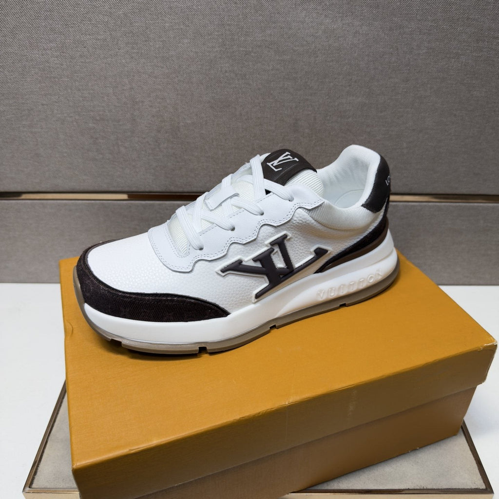 Louis Vuitton Contrast-Trim Low-Top Sneakers — hero