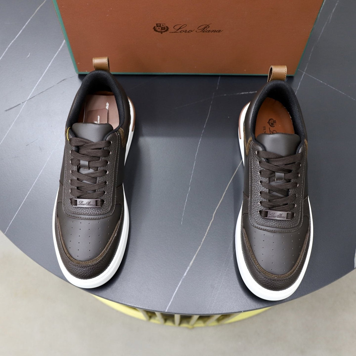 Loro Piana Week End Walk Low-Top Sneakers — front
