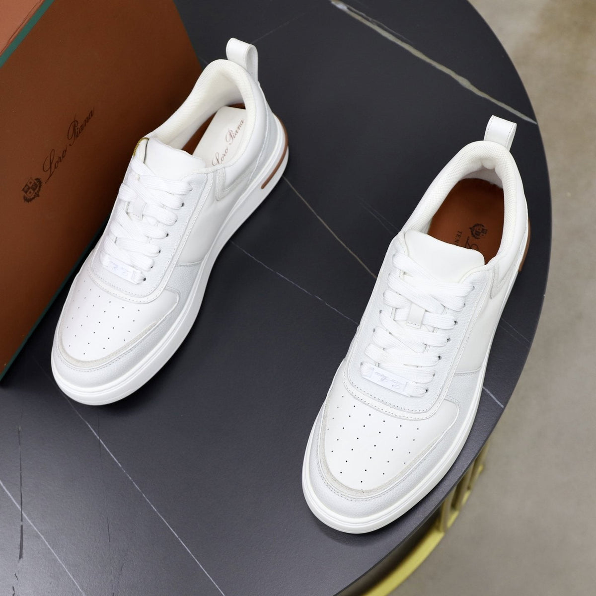 Loro Piana Week End Walk Low-Top Sneakers — front
