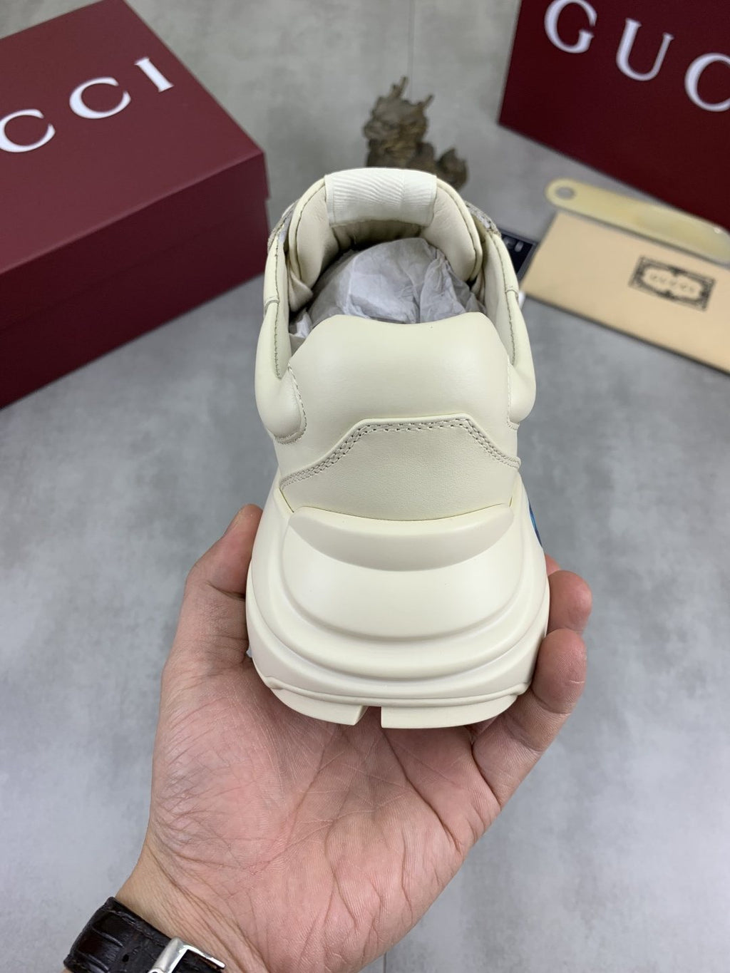 Gucci Multicolor Accent Chunky Sneakers — back