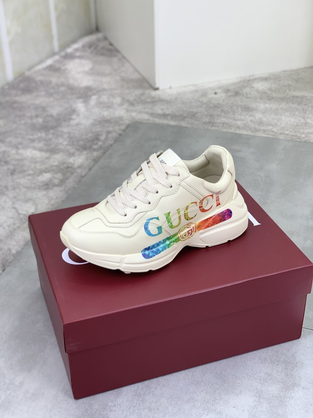 Gucci Multicolor Accent Chunky Sneakers — side
