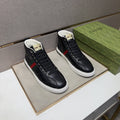 Gucci Green and Red Stripe High-Top Sneakers — hero