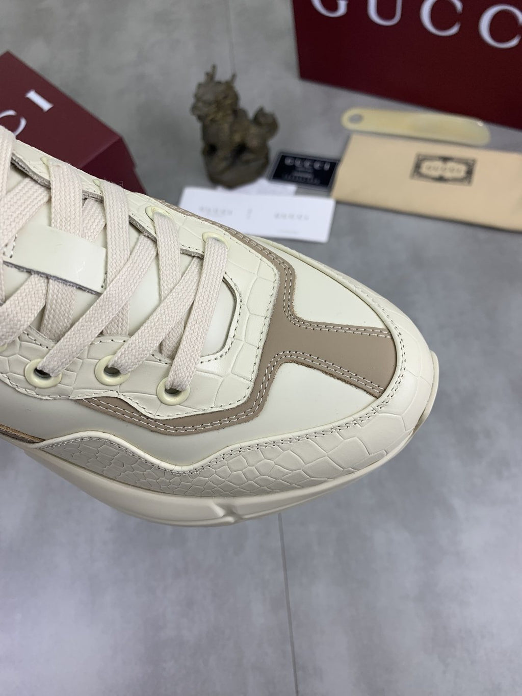 Gucci Paneled Chunky Sneakers — detail