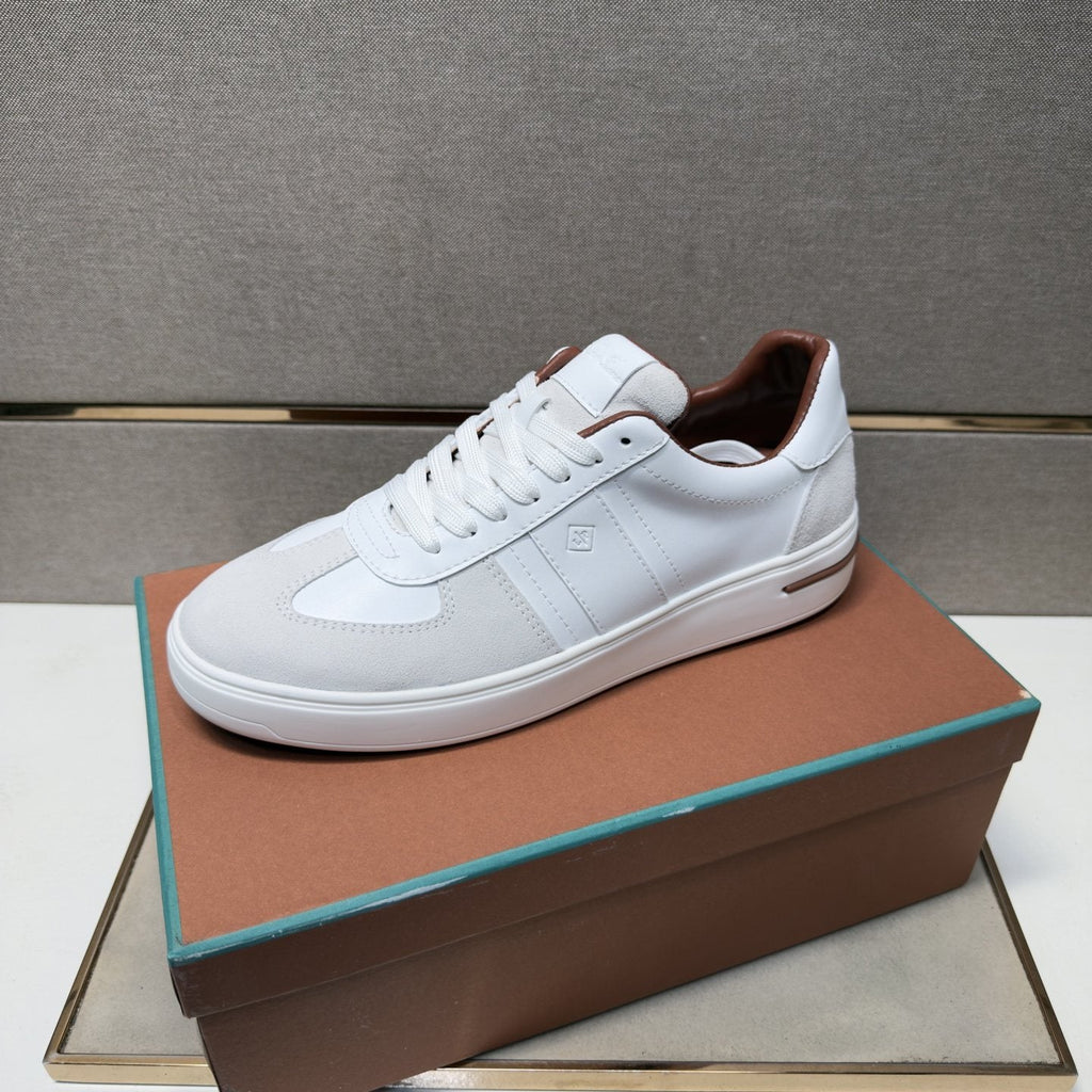 Men's Paneled Low-Top Sneakers — front