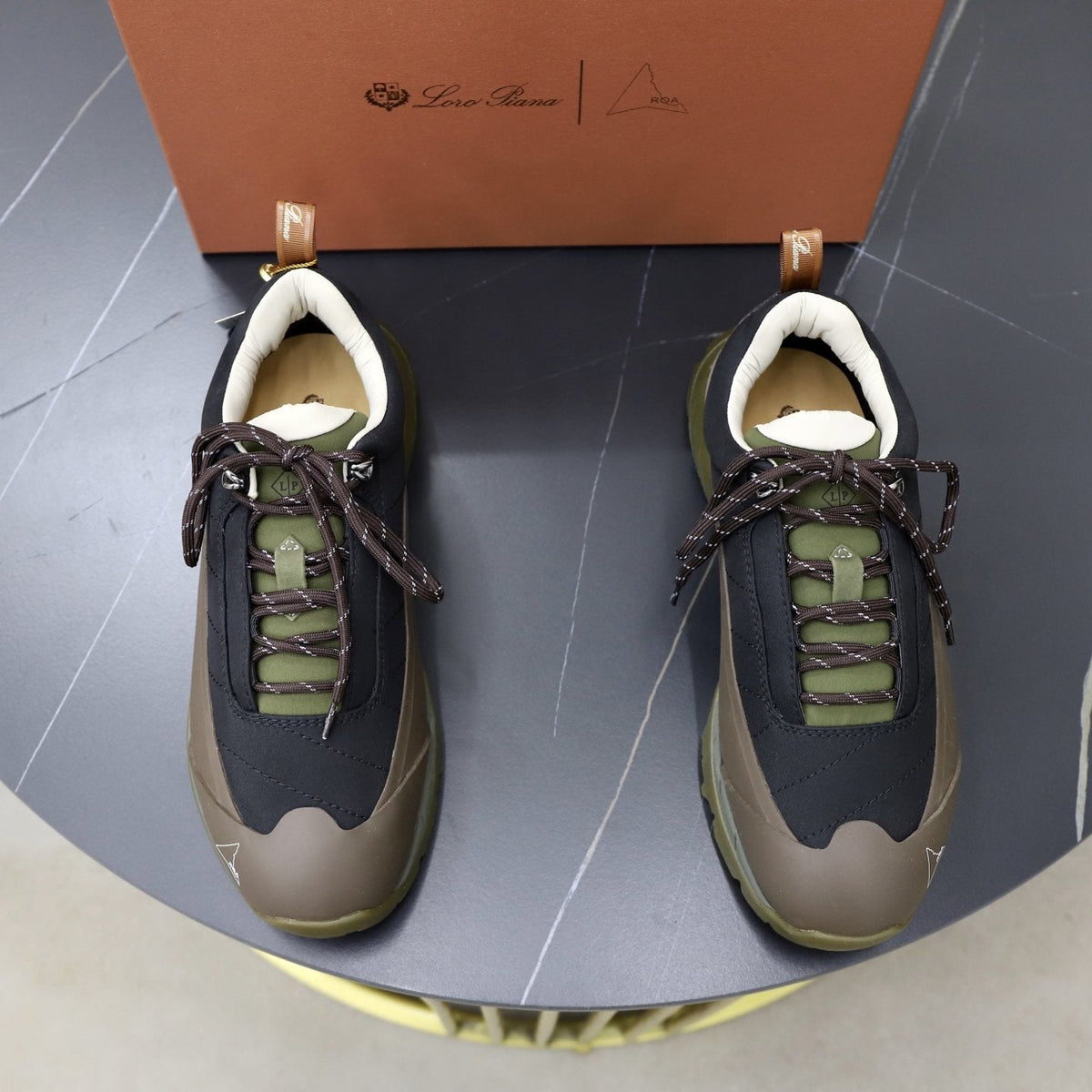 Loro Piana Week End Walk Panel Sneakers — front
