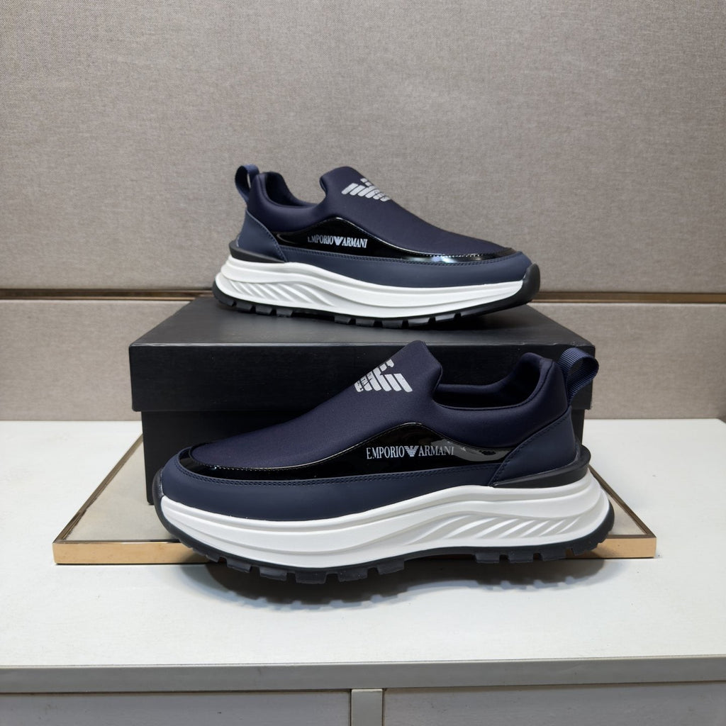 Armani Chunky Sole Slip-On Sneakers — side