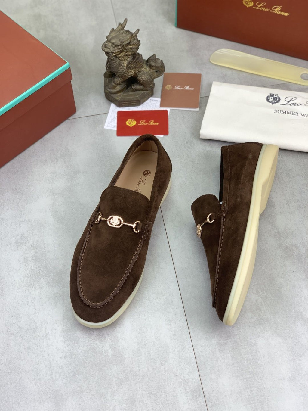 Loro Piana Bit Loafers — front