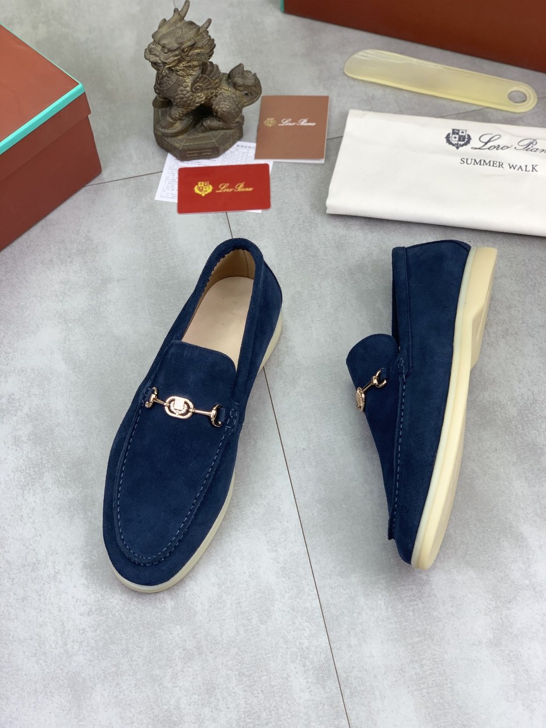 Loro Piana Bit Loafers — front