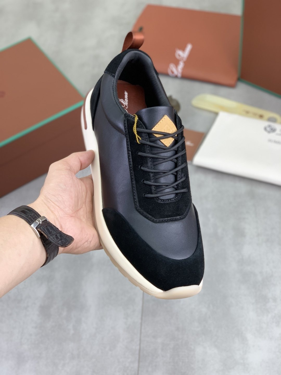 Loro Piana Week End Walk Men's Sneakers — front
