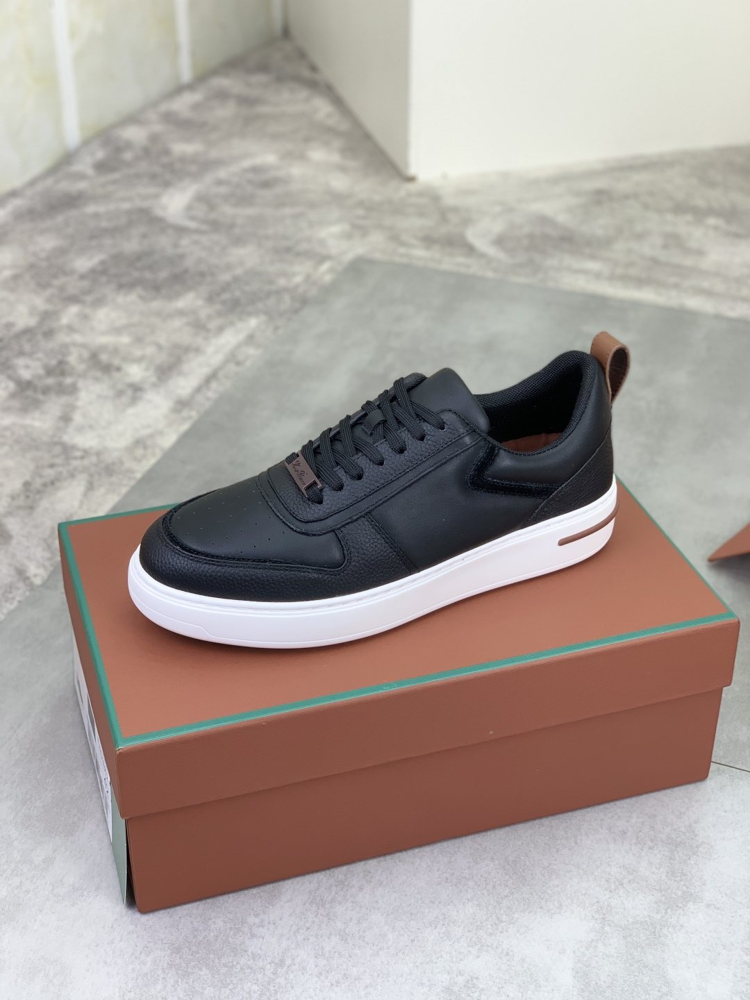 Loro Piana Paneled Low-Top Sneakers — side