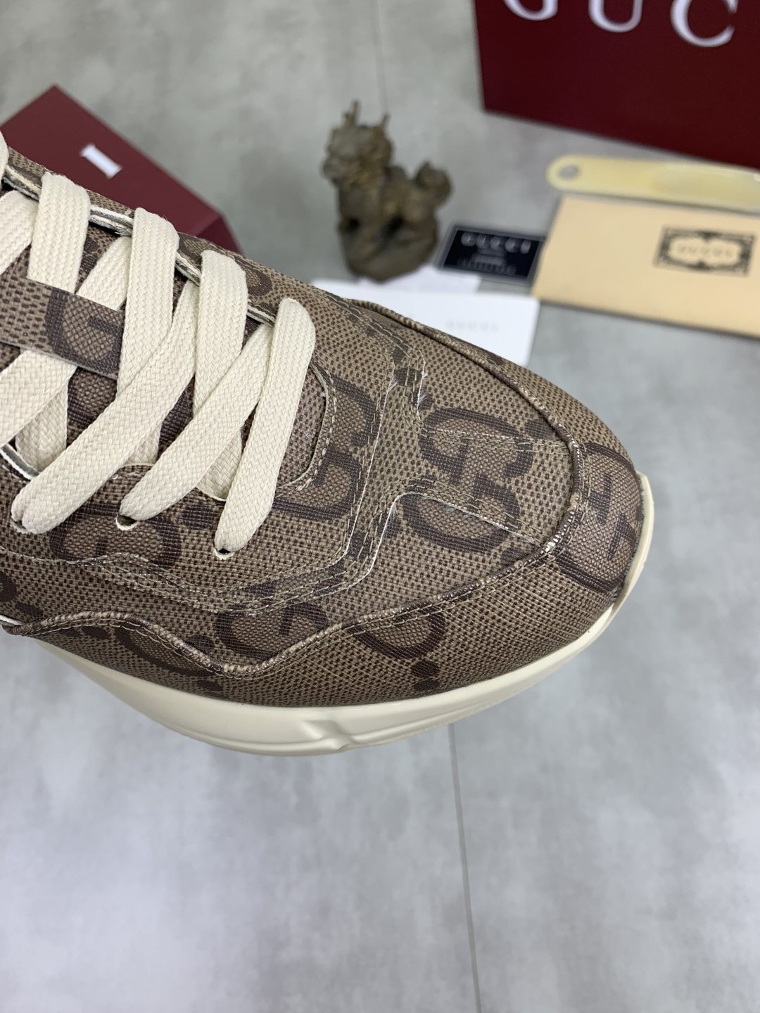 Gucci Patterned Chunky Sneakers — detail
