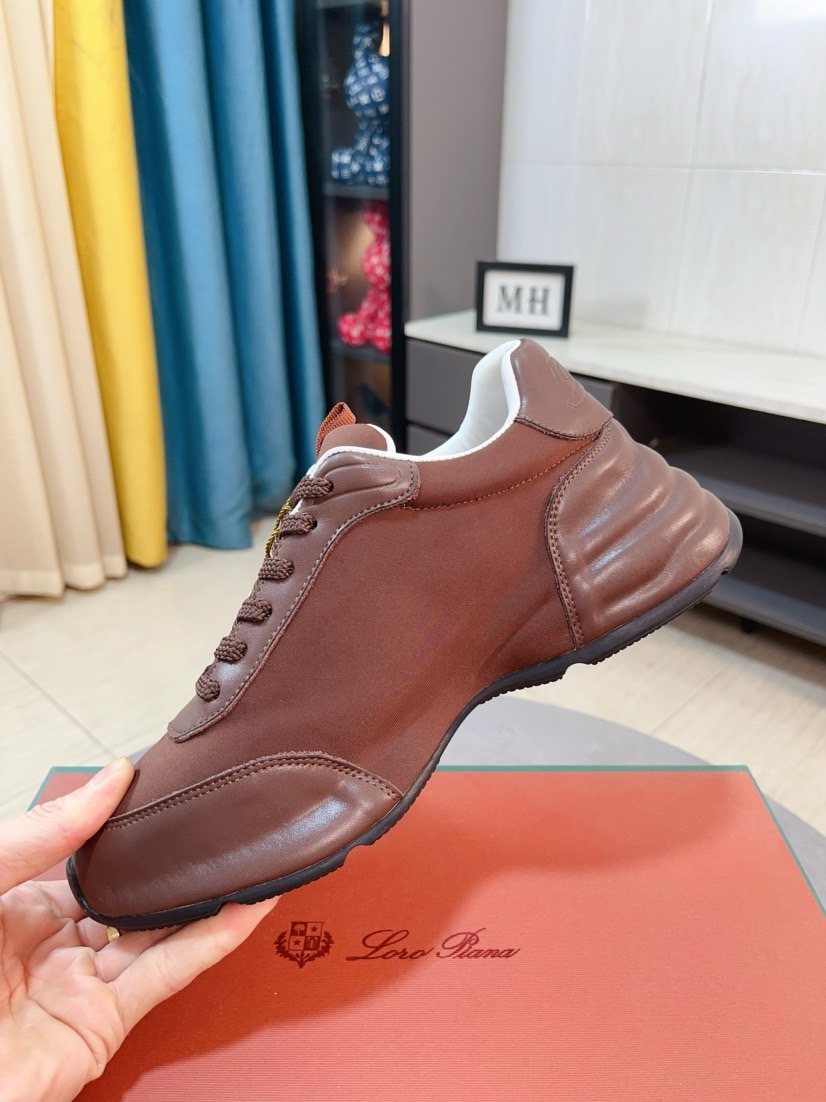 Loro Piana Sculpted-Sole Lace-Up Shoes — model