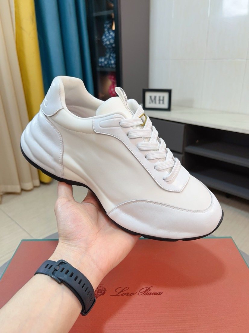 Loro Piana Sculpted-Sole Lace-Up Shoes — model